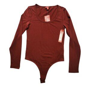 Guess Women s Kalese Scoop Bodysuit Long Sleeve Stretch, Soft, Versatile Size S